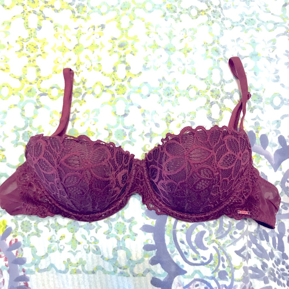 Pink Victoria Secret Date Push-Up Bra purple 36C